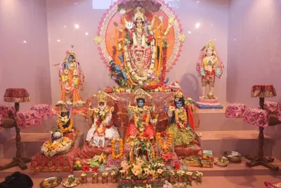 Inauguration of Sidheshwari Temple and Ved Vidyalaya in Tripura by Yogi Adityanath and Dr. Manik Saha