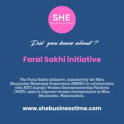 Mira Bhayandar Municipal Corporation and NITI Aayog Launch 'Faral Sakhi' Initiative to Empower Women Entrepreneurs
