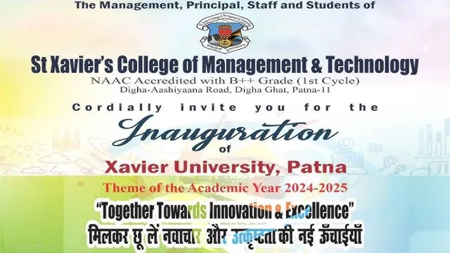 Inauguration of Xavier University in Patna