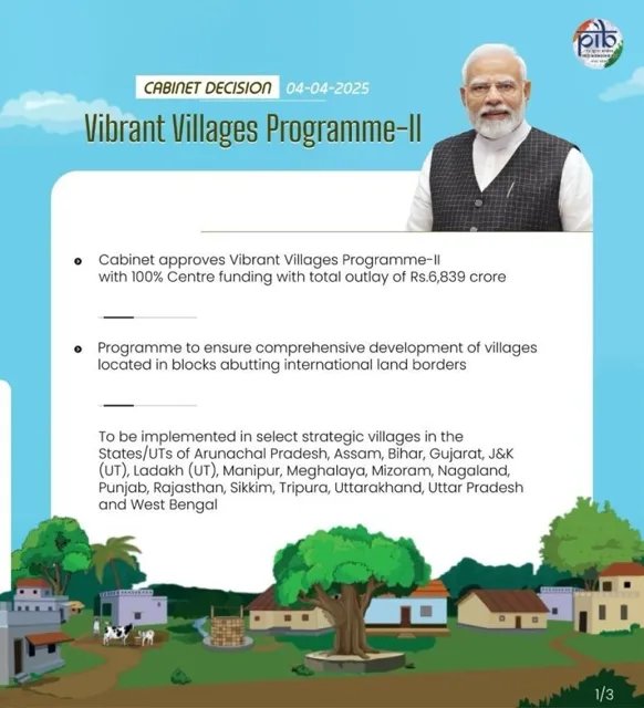 Vibrant Villages Program Phase II to Enhance Infrastructure in Border Areas
