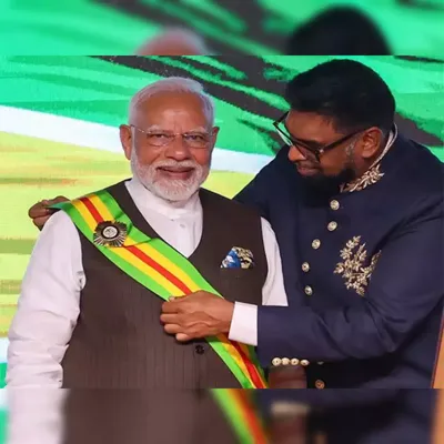 PM Narendra Modi Honored with Prestigious Awards by Guyana and Dominica
