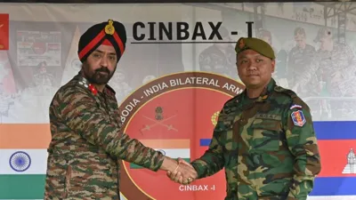 First-Ever Indian and Cambodian Army Joint Exercise CINBAX 2024