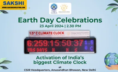 CSIR Unveils India's Largest Climate Clock on Earth Day