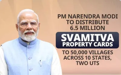 PM Modi Distributes 6.5 Million SVAMITVA Property Cards to Empower Rural India