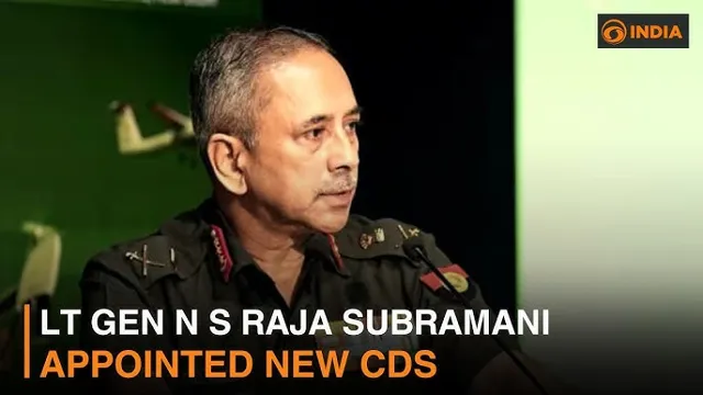 Lieutenant General NS Raja Subramani Appointed as New CDS