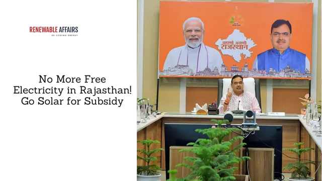 Rajasthan Government Announces Free Electricity Scheme and PM-Surya Ghar Yojana