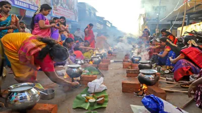 Tripura Woman Celebrates Thalai Pongal with Tamil Traditions