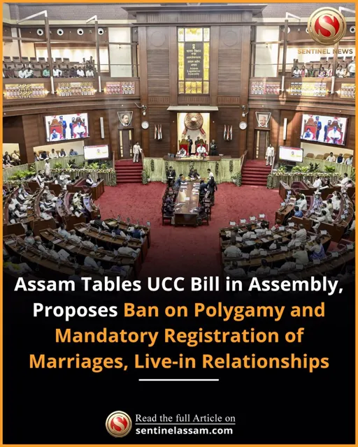 Assam Tables Uniform Civil Code Bill 2026 in State Assembly