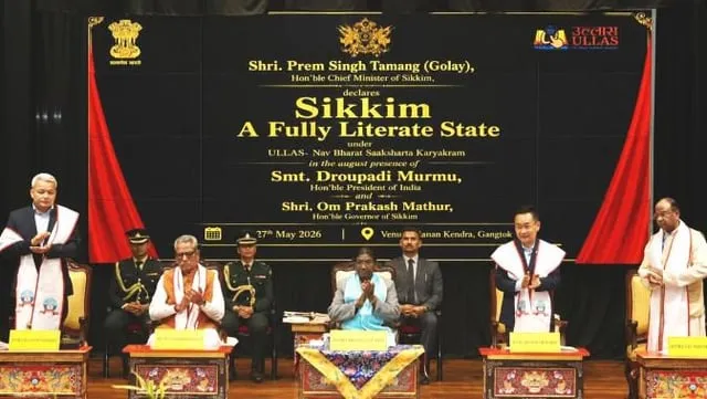 Sikkim Declared India's Fifth Fully Literate State