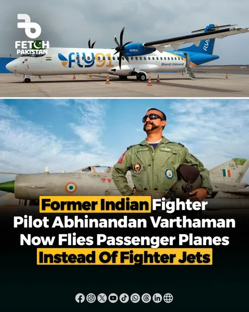 Abhinandan Varthaman Joins FLY91 as Regional Airline Pilot