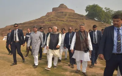 Bihar CM Inaugurates Kesariya Stupa Road Convenience Centre and Cafeteria