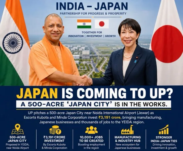 UP Proposes 500-Acre Japan City Near Noida Airport to Boost Japanese Investment