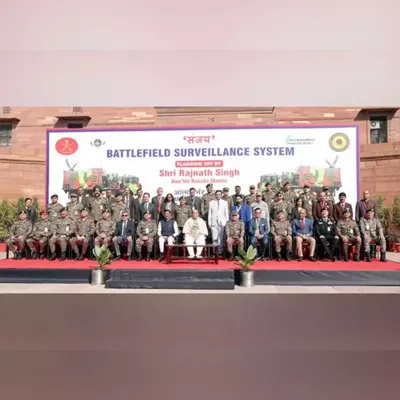 Raksha Mantri Flags Off Indigenous SANJAY Battlefield Surveillance System