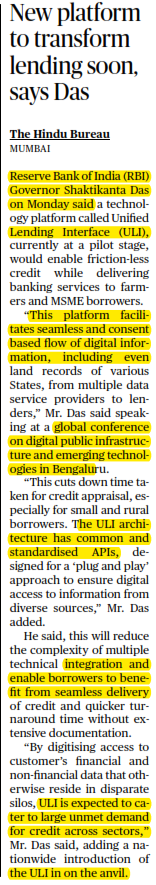 New platform to transform lending soon, says Das