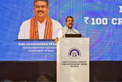 Union Education Minister Launches NATS 2.0 Portal and Disburses Rs. 100 Crore Stipends