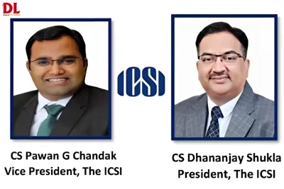 ICSI Elects Dhananjay Shukla as President and Pawan G Chandak as Vice President for 2025