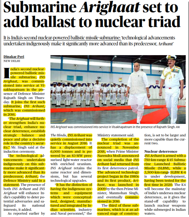 Submarine Agrihaat set to add ballast to nuclear triad