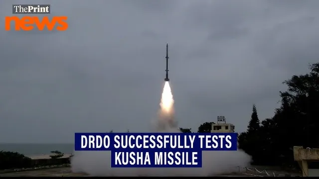DRDO Successfully Tests Kusha Long-Range Surface-to-Air Missile