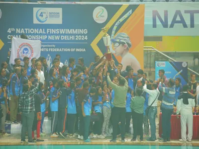 West Bengal Triumphs at 4th National Finswimming Championship 2024