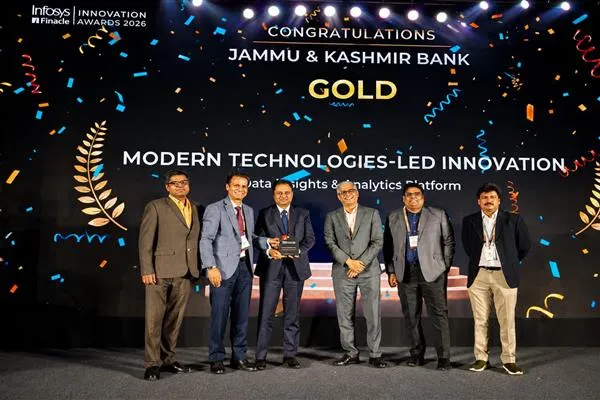 J&K Bank Wins Gold at Finacle Innovation Awards 2026