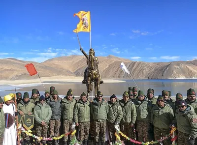 Indian Army Unveils Statue of Chhatrapati Shivaji Maharaj at Pangong Tso