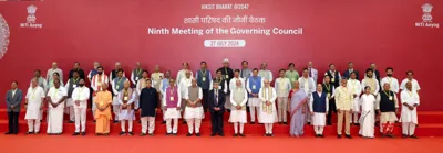 Prime Minister Modi Chairs 9th NITI Aayog Governing Council Meeting