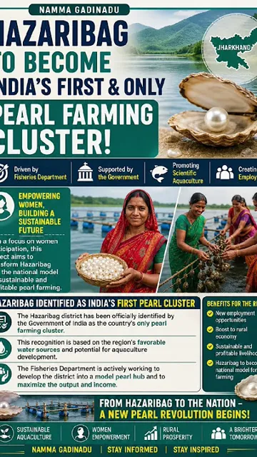 Hazaribag Recognized as India's First Pearl Farming Cluster