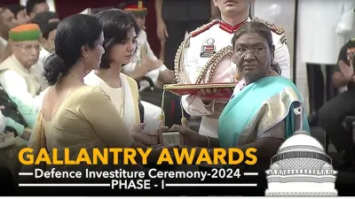President Droupadi Murmu Presides Over Defence Investiture Ceremony-2024 (Phase-I)