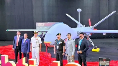 Adani Defence Delivers Second Drishti-10 Starliner Drone to Indian Navy