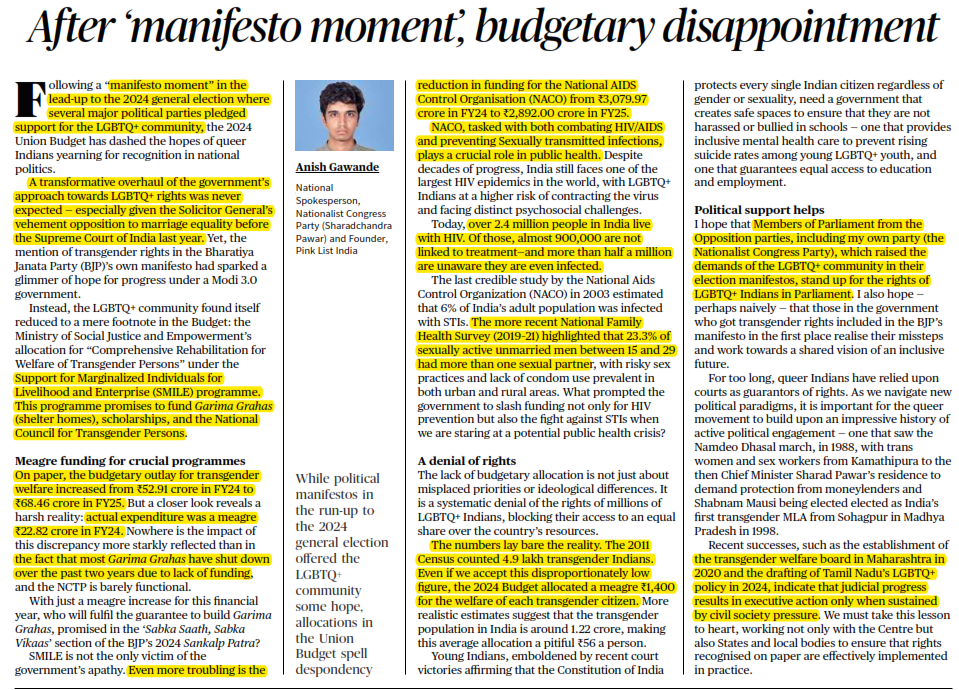 After ‘manifesto moment’, budgetary disappointment