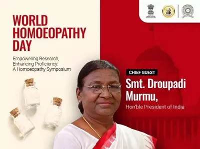 President Murmu Inaugurates Homoeopathy Symposium on World Homoeopathy Day 2024