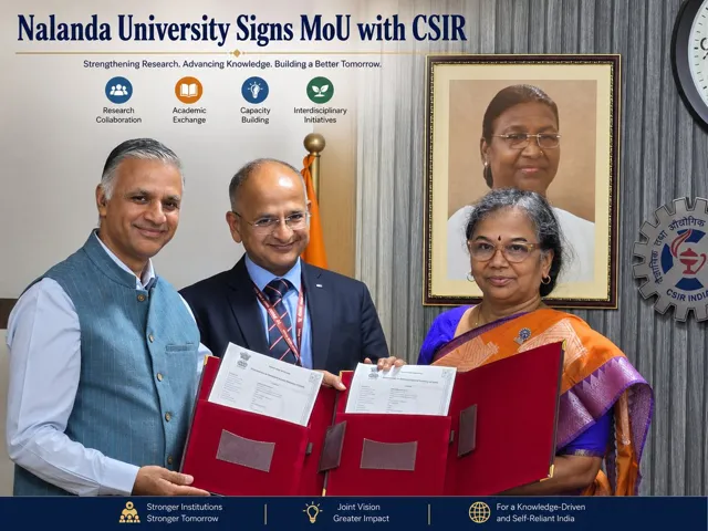 CSIR and Nalanda University Sign MoU for Sustainable Development