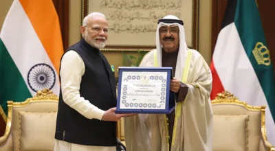 PM Modi Honoured with Kuwait's Highest Civilian Award