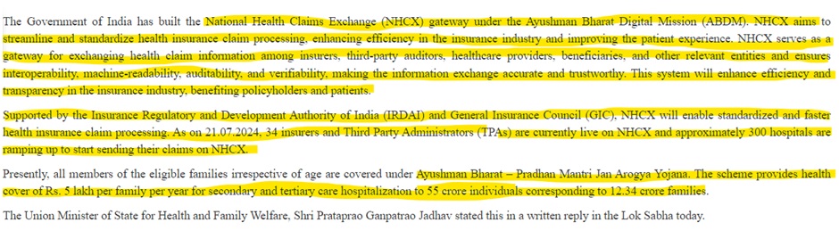 Update on National Health Claims Exchange