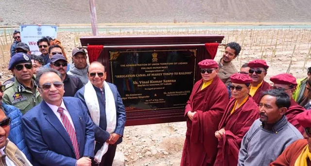 High Altitude Irrigation Canal Inaugurated in Ladakh's Changthang Region