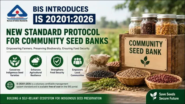 BIS Releases New Standard IS 20201:2026 for Community Seed Bank Management